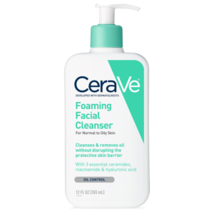CeraVe Foaming Facial Cleanser 12 oz – For Oily, Acne-Prone Ski